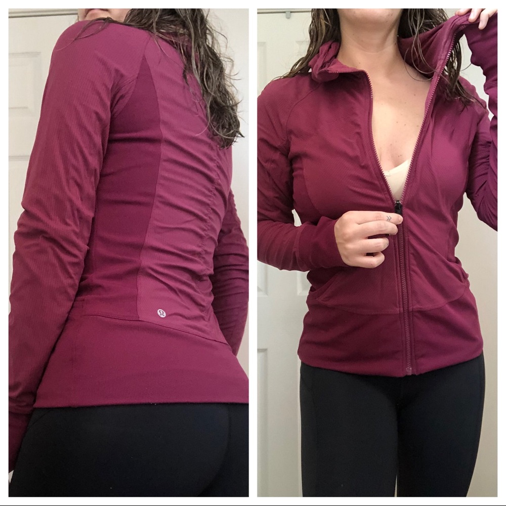 Lululemon full zip reversible running jacket